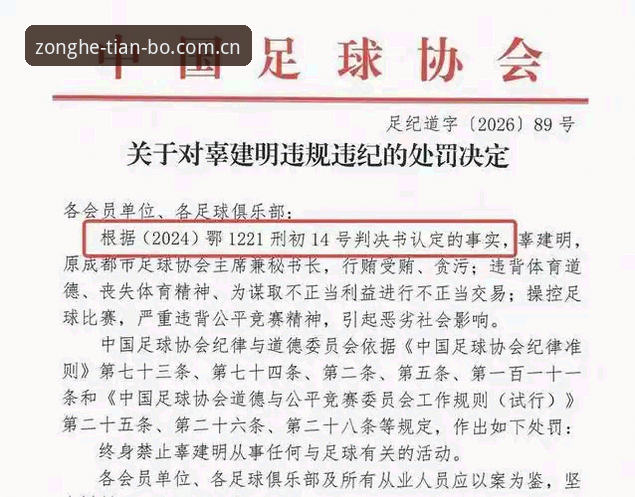 天博PC版下载攻略 中国足协第三批禁足名单解读指南:从新闻事件看天博体育平台如何助力球迷理性观赛
